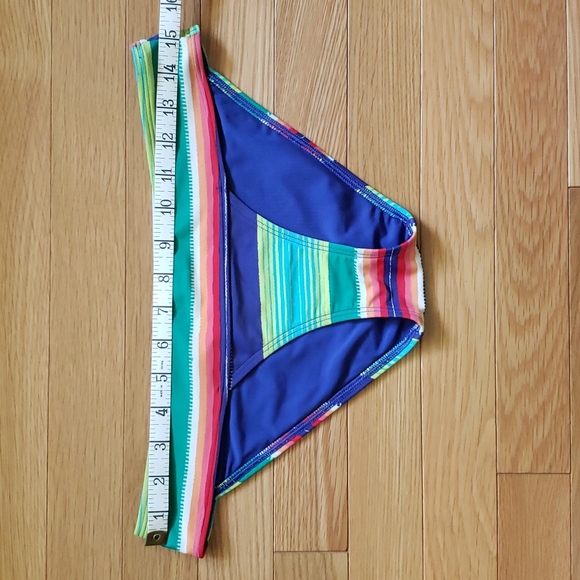 Aerie Colorful Striped Bikini Top and Bottoms - Picture 2 of 5